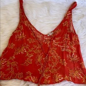 Free people flowing crop top